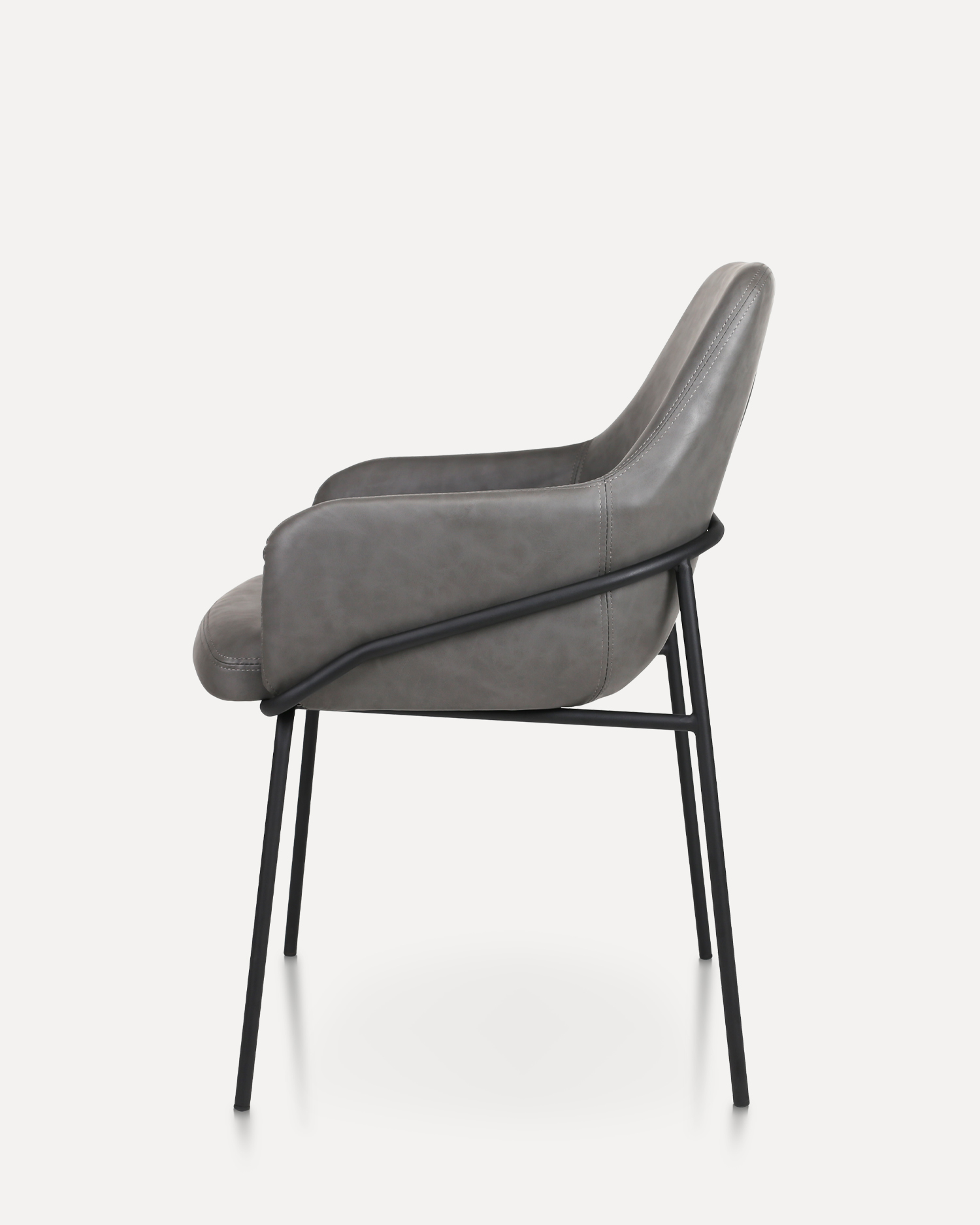 Кожаный обеденный кресло с рукой Кожаный обеденный кресло с рукой