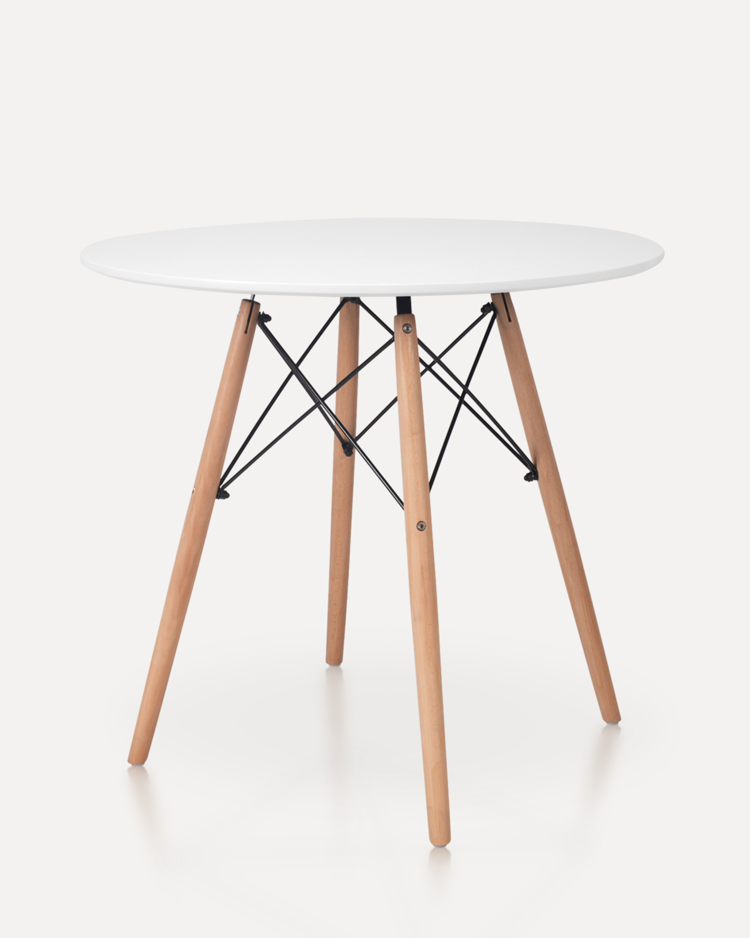 Обеденный столик с нордическим круглым деревом Обеденный столик с нордическим круглым деревом