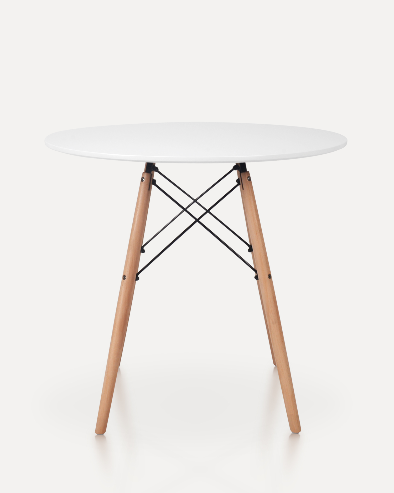 Обеденный столик с нордическим круглым деревом