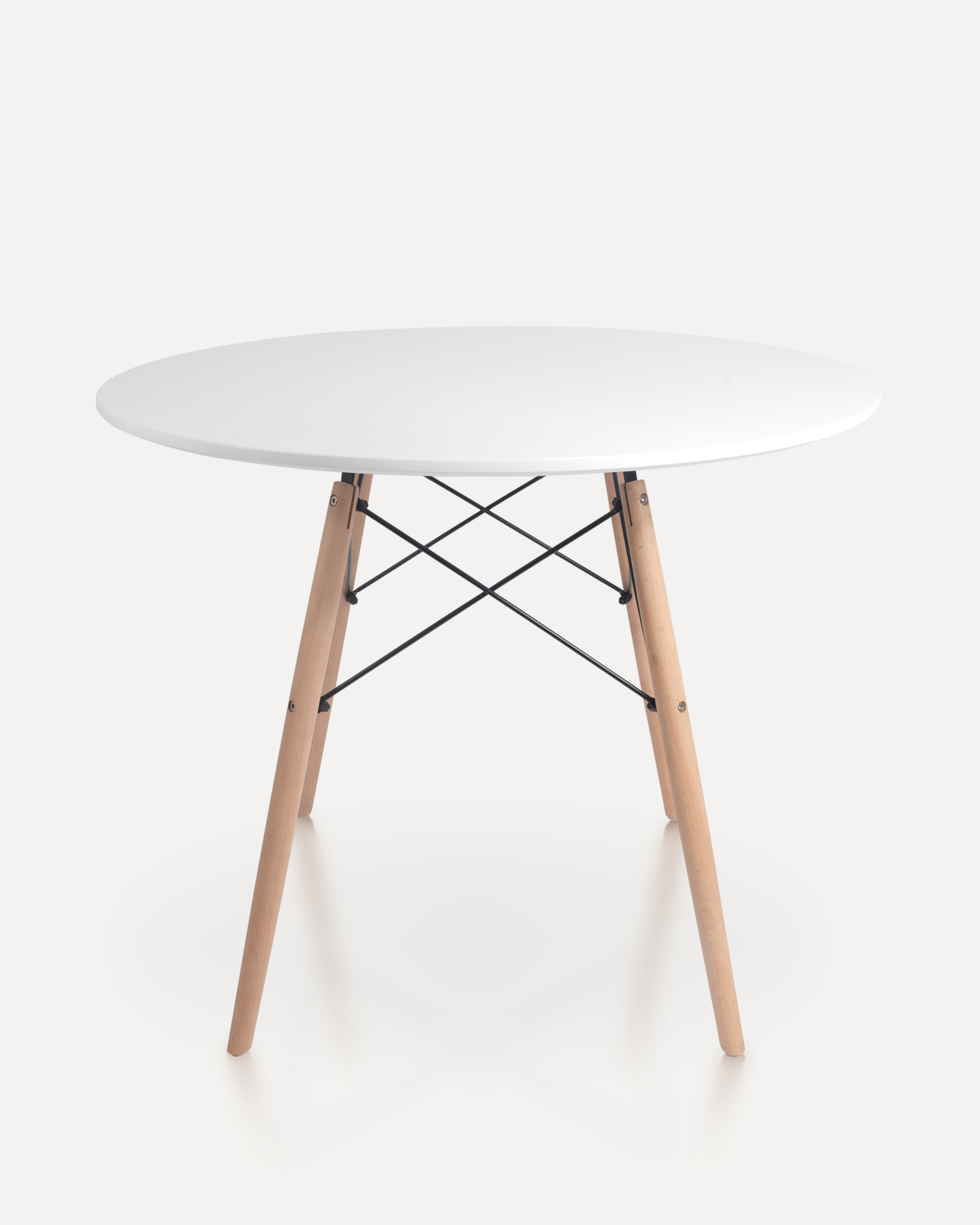 Обеденный столик с нордическим круглым деревом Обеденный столик с нордическим круглым деревом